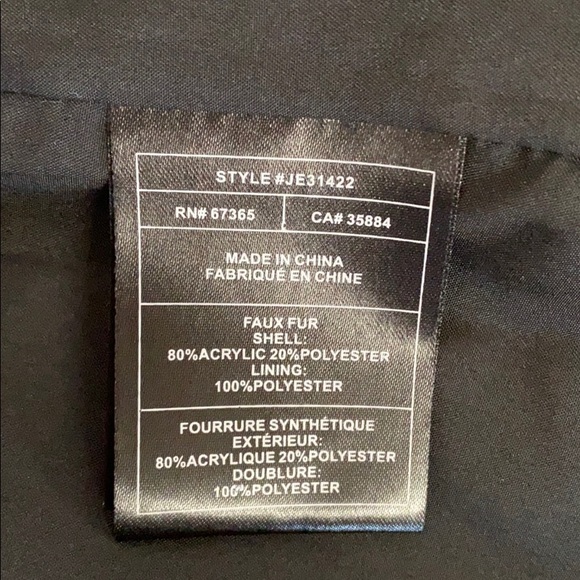 Jack by BB Dakota Stripe faux fur vest sz M - Picture 7 of 9